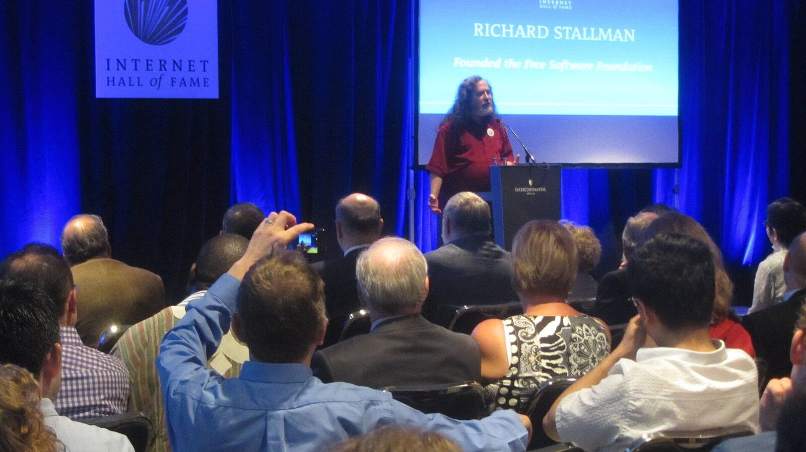 Richard Stallman | Life of Internet Richard Stallman receives recognition at his Internet Hall of Fame induction ceremony for contributions to free software.